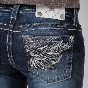 Miss Me Mid-Rise Boot Stretch Jean Size 26 STYLE ME8385BR